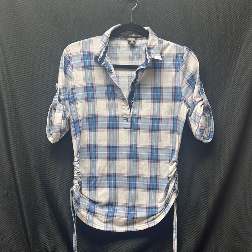 Pastel Plaid Flannel Pullover